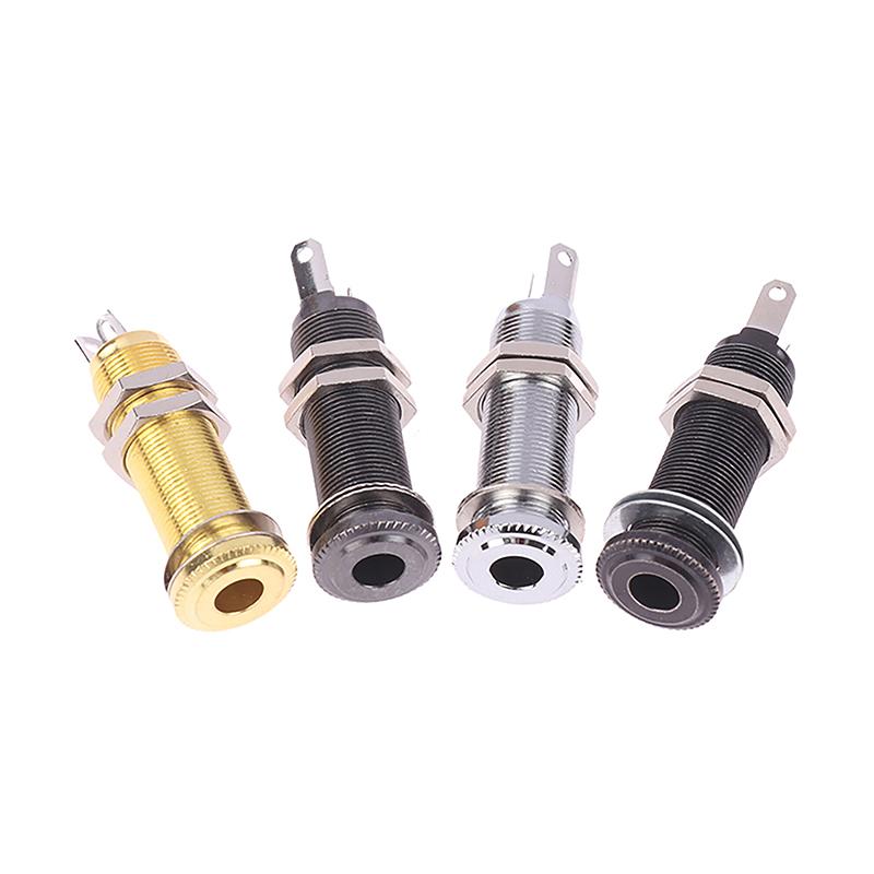 Chitară Electrică Bas Mufă 6.35Mm Stereo 1/4 Inch Mufe de Ieșire Mufă Alamă Stil Tub Drept Mufă Anti-Zgomot Soclu