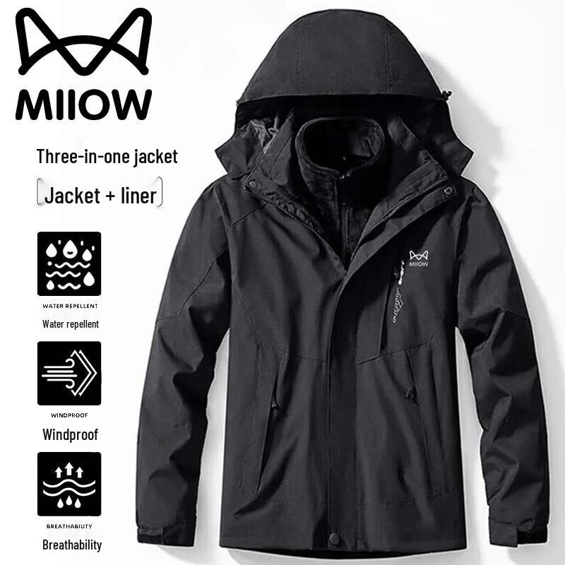 Maoren Men's 3-in-1 Thickened Outdoor Jacket