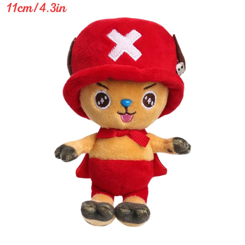 Kawaii One Piece Monkey D Luffy Tony Tony Chopper Plüsch Schlüsselanhänger Spielzeug Niedlich Anime Vinsmoke Sanji Sabo Portgas D Ace Plüschpuppen