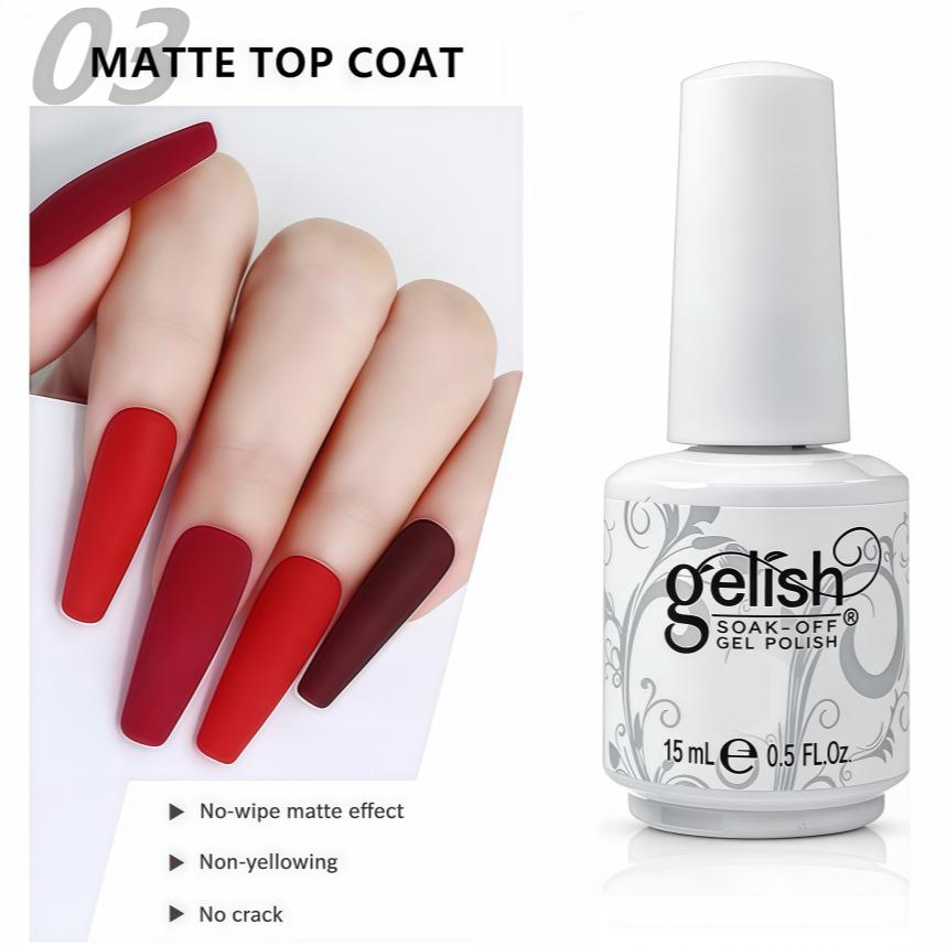 Gelish Nail Polish Set: Gel Polish, Nail Art, Press-on Nails, Base & Top Coat