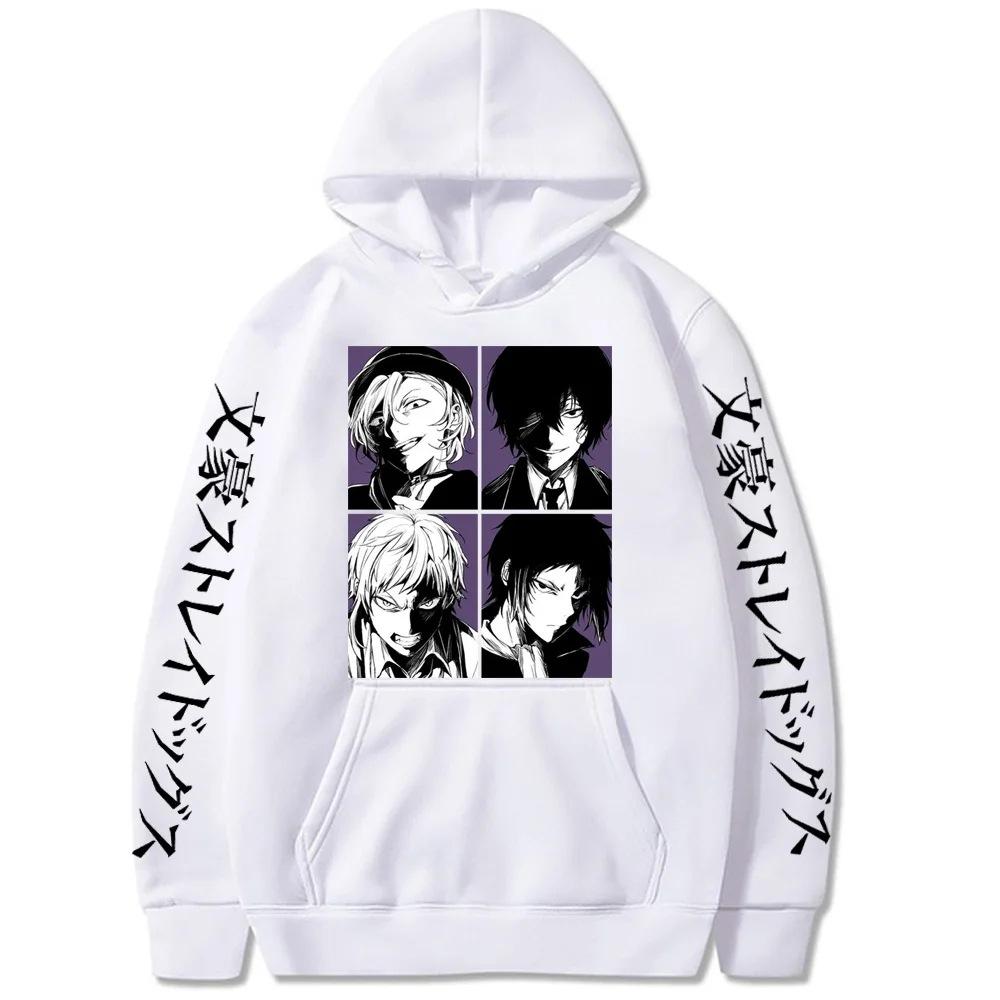 Anime Bungo Stray Dogs Nakajima Atsushi Dazai Osamu Autumn Winter Fleece Hoodies Streetwear Tops
