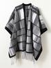 Winter Women Scarf Layers Poncho Elegant Lady Men Retro Plaid Print Wrap Shawl Warm Casual Scarve Capa Para Mujer Pashmina Cloak