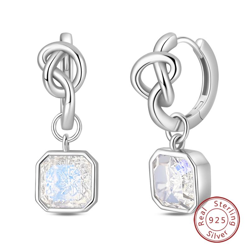 Inlaid Zircon Earrings 925 Silver Minimalist Butterfly Dragonfly Cute Claw Hoop Earrings Women Exquisite Party Jewelry