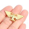1Pc Golden Double Head Eagle Of Empire Badge Imperial Aquila Pin Brooch 2021