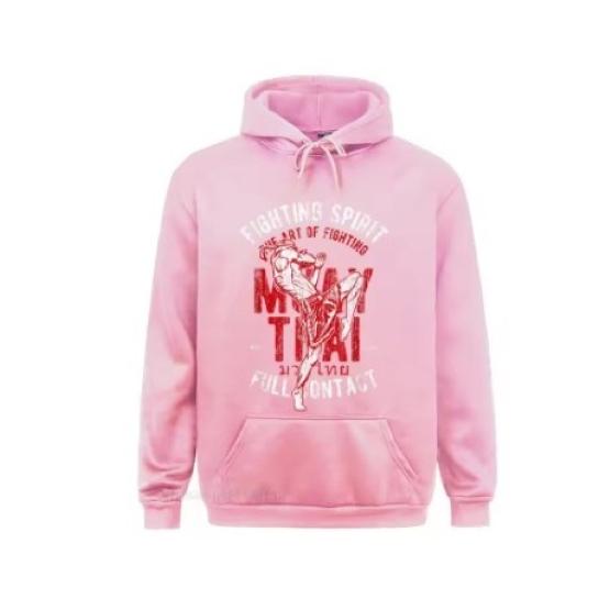 Muay Thai Kick Boxing UFFC MMA  Jacket Sweatshirt Pull over Hoodies Men Women Kid Unisex Long Sleeve Print Sport Gym Fitness Workout