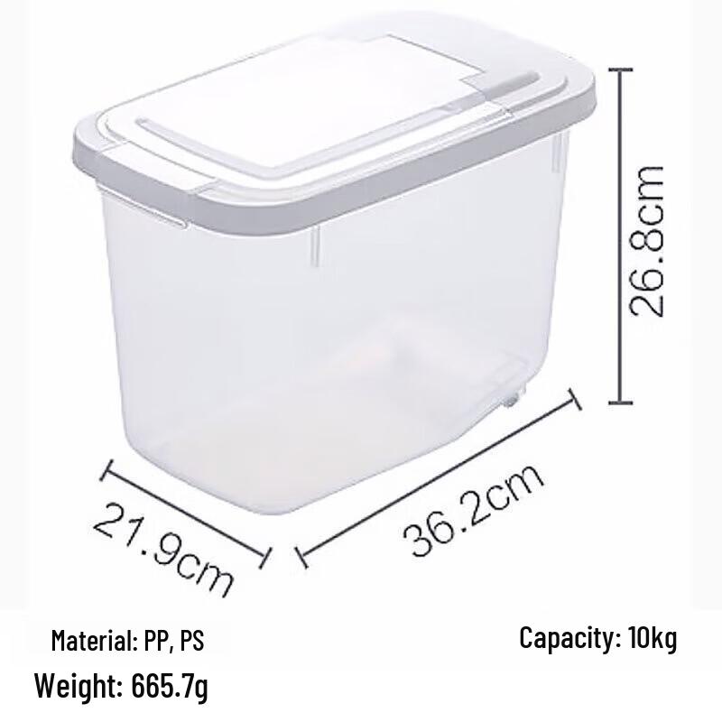 CHAHUA Large Capacity Flip-Top Rice Storage Container