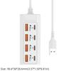 4USB 4Type-c Charger Socket 8 in 1 Power Outlet Adapter  Compatible with Computers/Plugs