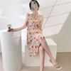 1011 Korean version of princess style dress cute loose artificial cotton loungewear cotton and silk nightdress women's summer thin