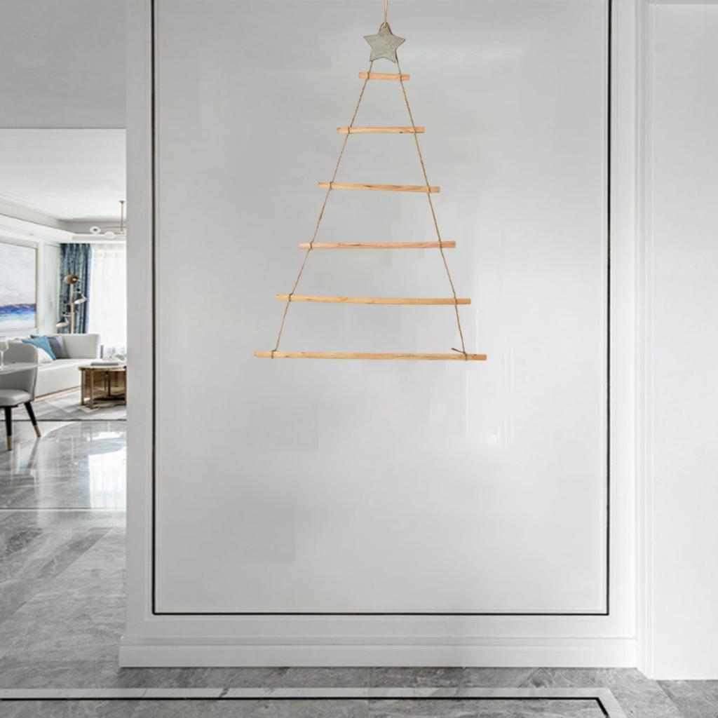 Christmas Tree Wall Hanging or Holiday Natural Wood