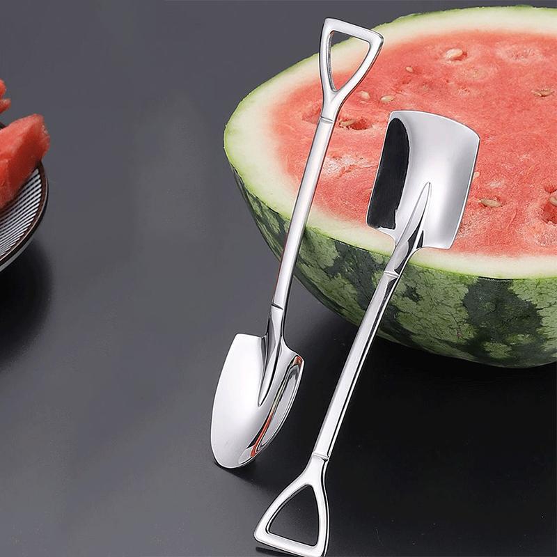 Kávová lžička Příborová sada Nerezová ocel Retro Železná lopatka Lžička na zmrzlinu Naběračka