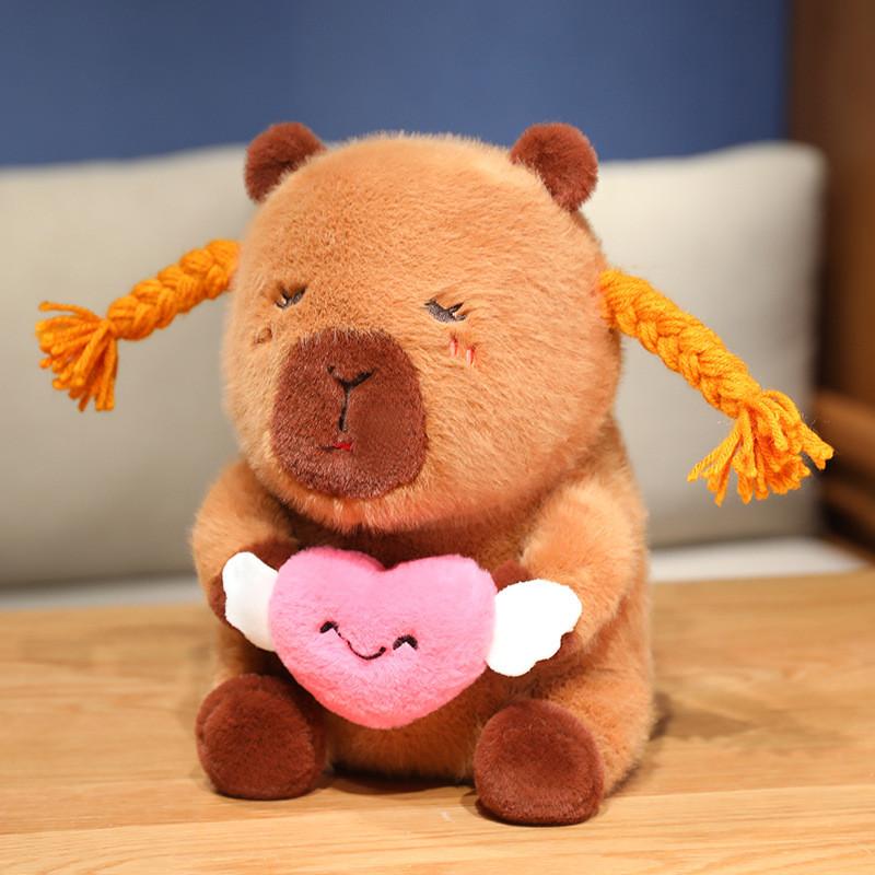 Soft Adorable Plush Capybara Toy For Kids Featuring High Quality Long Fur Material