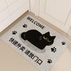 Cartoon Dog Cat Carpet Mat Rug Delivery Instruction Design with Welcome Text Home Decoration Floor Mat Kitchen Rug Welcome Mat