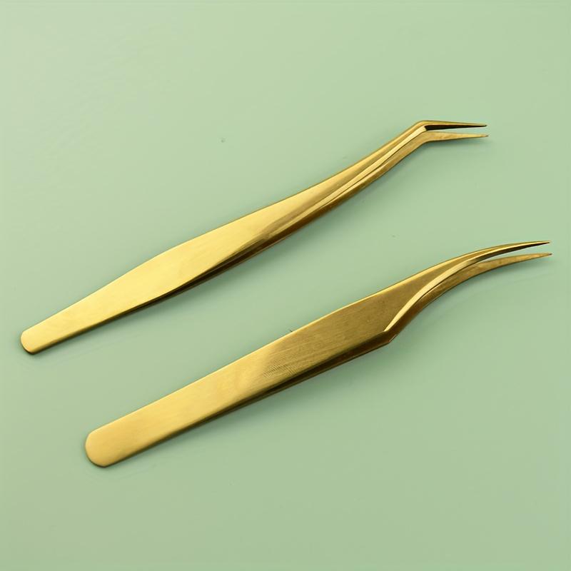 Stainless Steel Eyelash Tweezers Set High Precision Lash Curlers, Transplant Eyebrow Tools for Beginners Beauty Tools