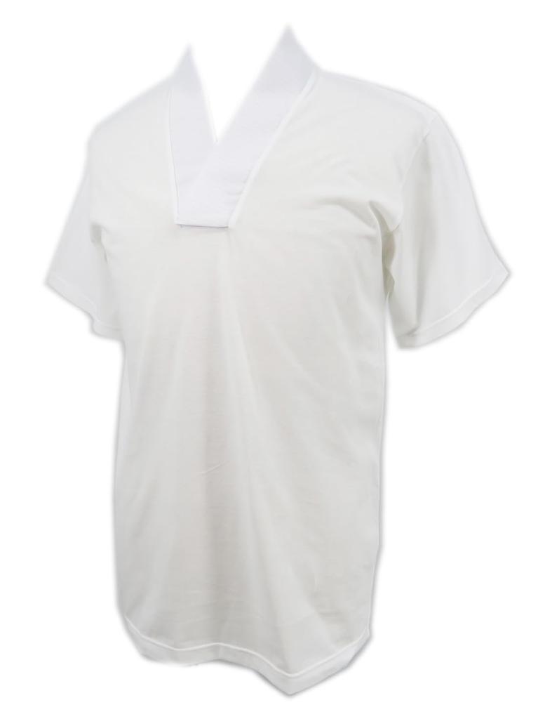 Summer Hanjun Cotton Japanese High Quality Tenjiku Washable Hanjun Size LL Measurement White [ANS] T-shirt, Undergarment, Collar, Underwear, Collar,