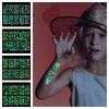 Halloween Stickers Tattoo Children Cartoon Night Glow Kid Party Prop Makeup