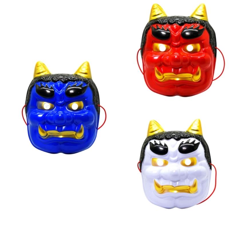 Japanische Oni Dekorationsmaske Premium PVC Leicht Bequem Kostümmaske Für Rollenspiel Partys Festivals