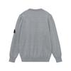 Stone Island Classic Cuff Badge Round Neck Wool Sweater