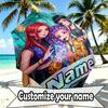 Custom Name Personalized Kpop Demon Hunter Print Umbrella, Auto Open Close, 8‑Rib Sturdy Frame, Commute Camping Hiking Use, Birthday Gift