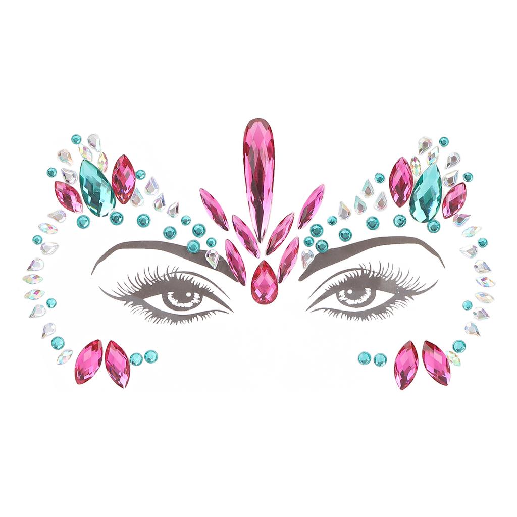 DIY Makeup Face Jewels Glitter Shiny Temporary Face Rhinestones Stickers Decorations