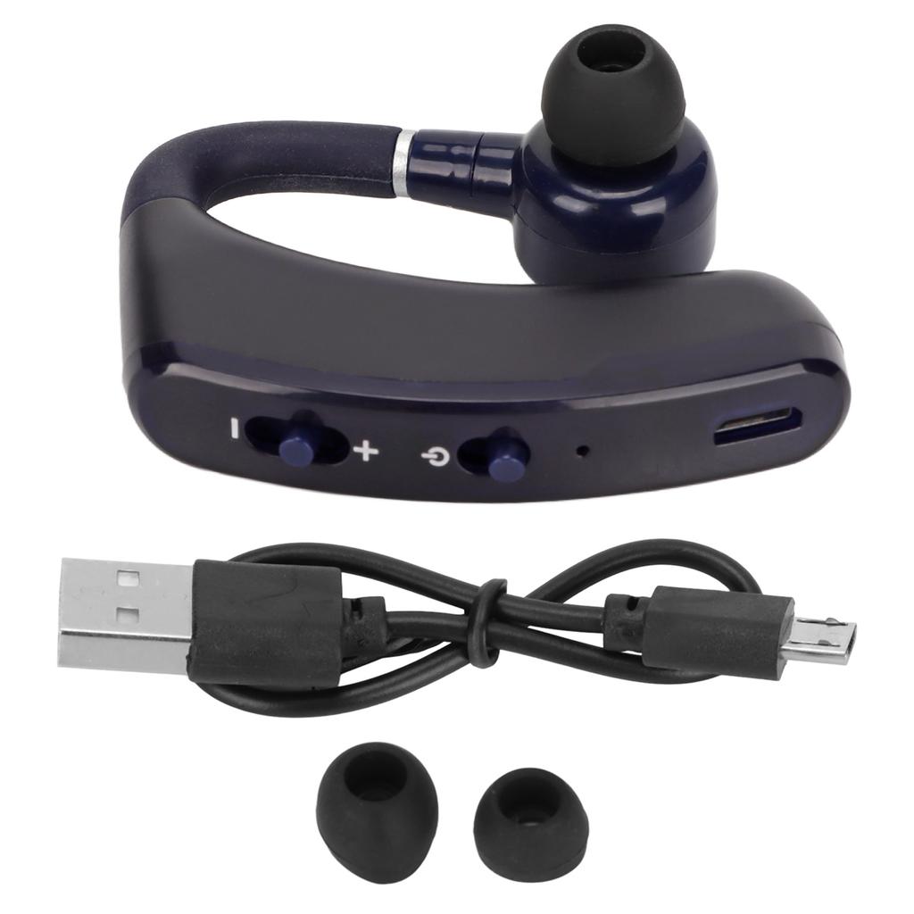 Bluetooth 5.2 Headset Hands Free Business Earphone with LED Digital Display for Business Office Driving