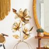 Fun-e141 Gold Embossed Flower Porch Bedroom Living Room Study Background Landscaping Wall Sticker