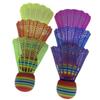 4Pcs Colorful Badminton Rainbow Ball Flying Stability Shuttlecocks EVA Material Good Toughness Badminton Balls Outdoor Sports