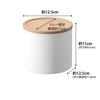 Yamazaki Jitsugyo Basket Type Coffee Paper Filter Case S Natural Approx. W12.5 X D12.5 X H11cm RIN Wave Filter Case Coffee Filter Case 4567