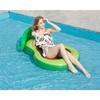 New inflatable avocado floating bed PVC inflatable swimming ring adult with awning water lounger inflatable floating bed