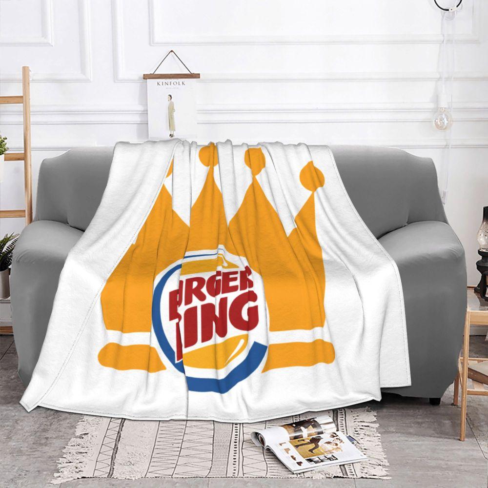 NEUE Burger King Decken und Überwürfe Super Weiche Thermische Innen- und Außendecke für Wohnzimmer Schlafzimmer Reisen