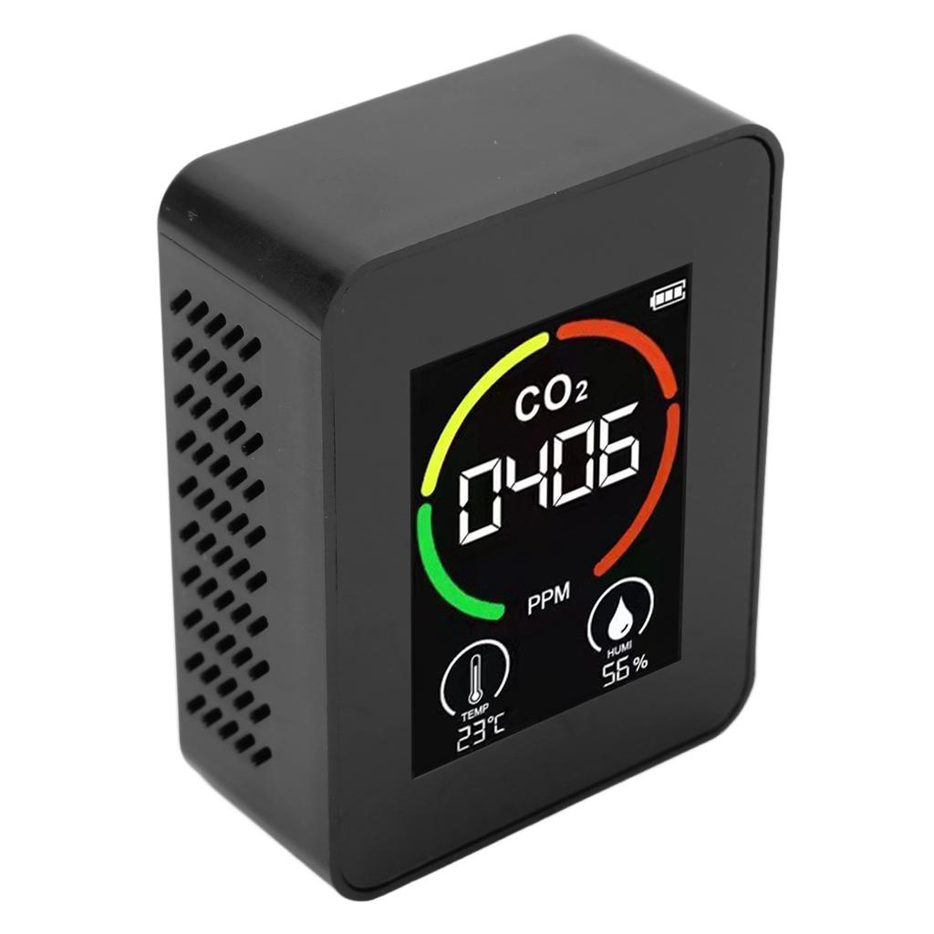 CO2 Detector Air Quality Monitor TVOC Tester USB Charging Thermometer Hygrometer for Home