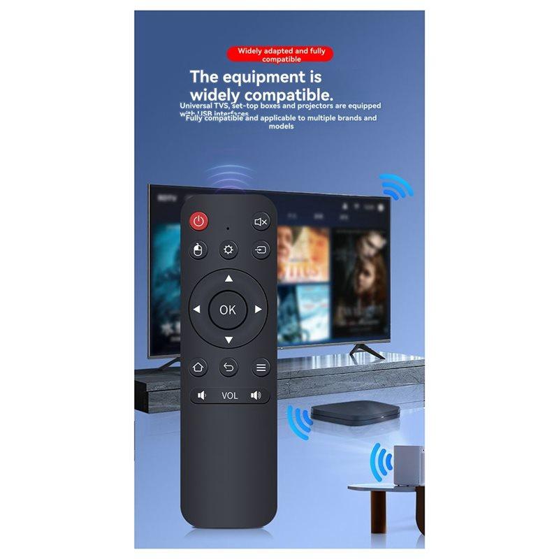 ABUO-For Android Smart TV Box Wireless Air Mouse 2.4G USB Receiver Remote Control For PC/TV