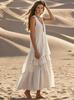 2026 Spring/Summer Cotton Linen Women's Sleeveless Loose Maxi Dress
