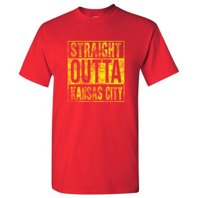 Straight Outta Kansas City - Hometown Pride T-Shirt - Red