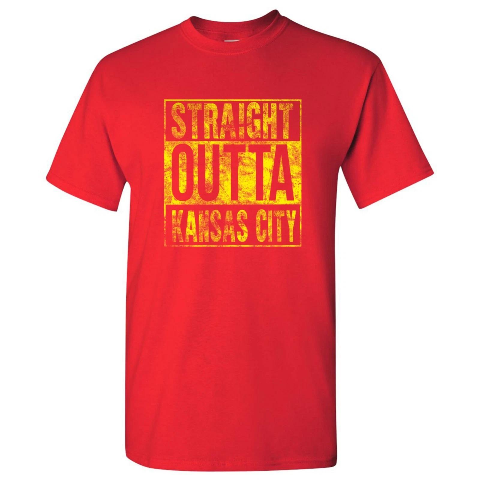 Straight Outta Kansas City - Hometown Pride T-Shirt - Red S