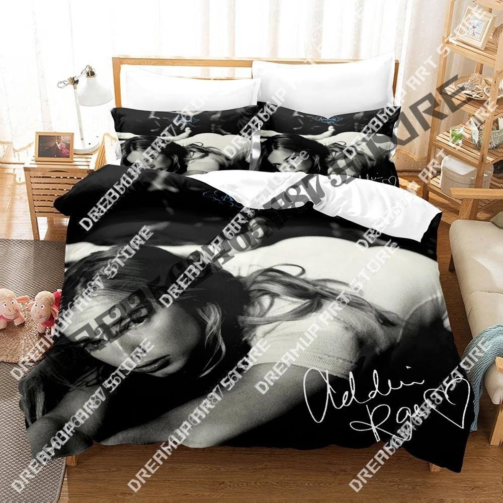 3D Print Addison Rae Singer Bedding Set Twin Queen King Full Size Duvet Cover Pillowcase Bed boys girls Adult Home Textiles