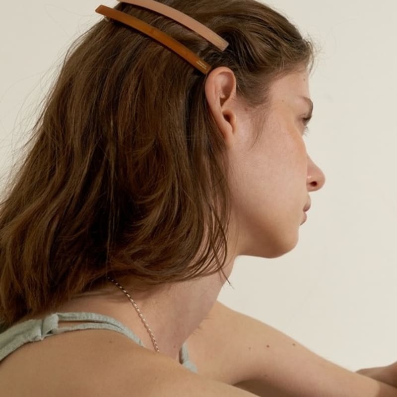 LOVE ME MONSTER [HA_2 SET] Salmon Hair Pin