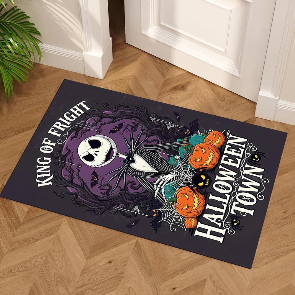 Jack Skellington Floor Rug Office Rug Suitable for Game Room Entryway Balcony Decorate room Antislip Carpet Decorate Offices Perfect Gift for Women/Me