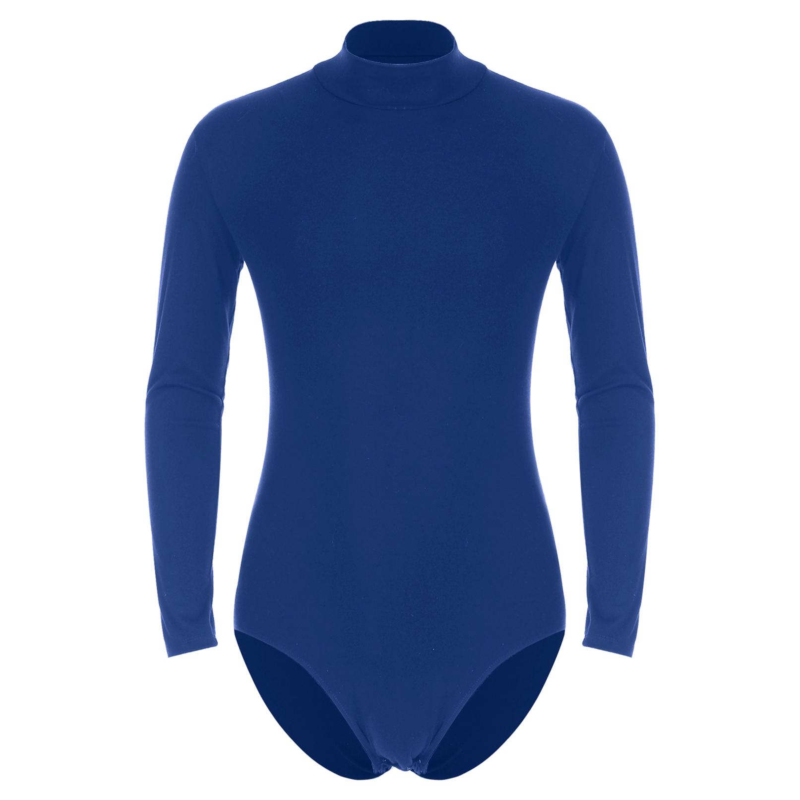 

Чоловіча суцільна нижня сорочка з довгим рукавом, суцільне повсякденне одноколірне трико з кнопками і промежиною M королівський синій колір