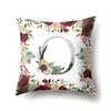 Polyester Pillowcase American Retro Flower Plant 26 English Letter Cushion Cover Car Pillowcase