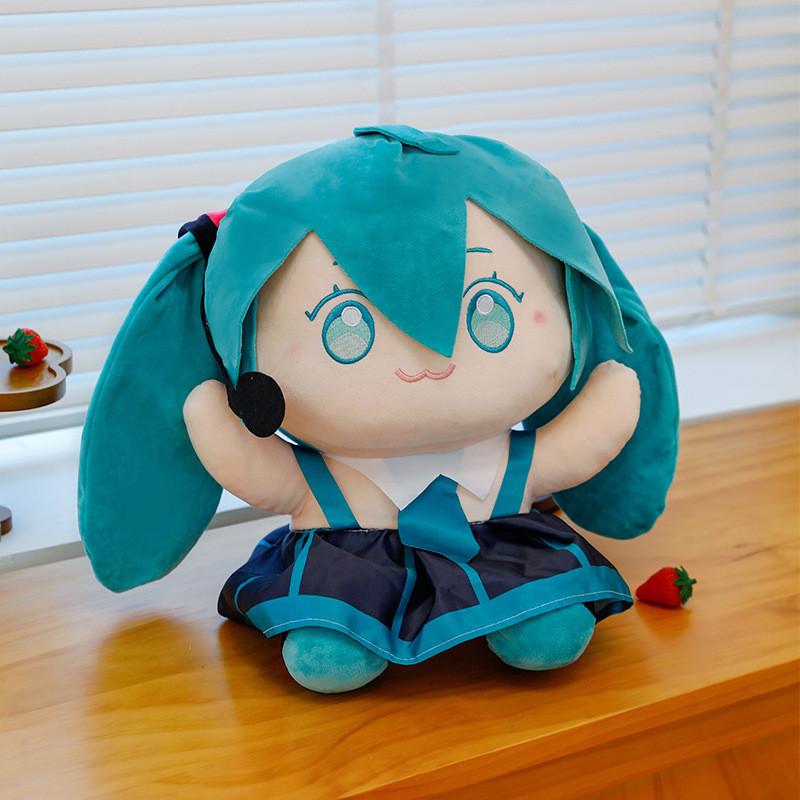 

Anime Miku Hatsune Plush Toy Kawaii Miku Stuffed Doll Decor Pp Cotton Gifts Xmas 30cm/11.81in синій