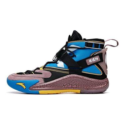 Dragon Ball X  KT5 Ammortizzazione Antiscivolo Resistente all'Usura Scarpe da Basket Alte Uomo Scarpe da Basket Blu Viola 112011106-1