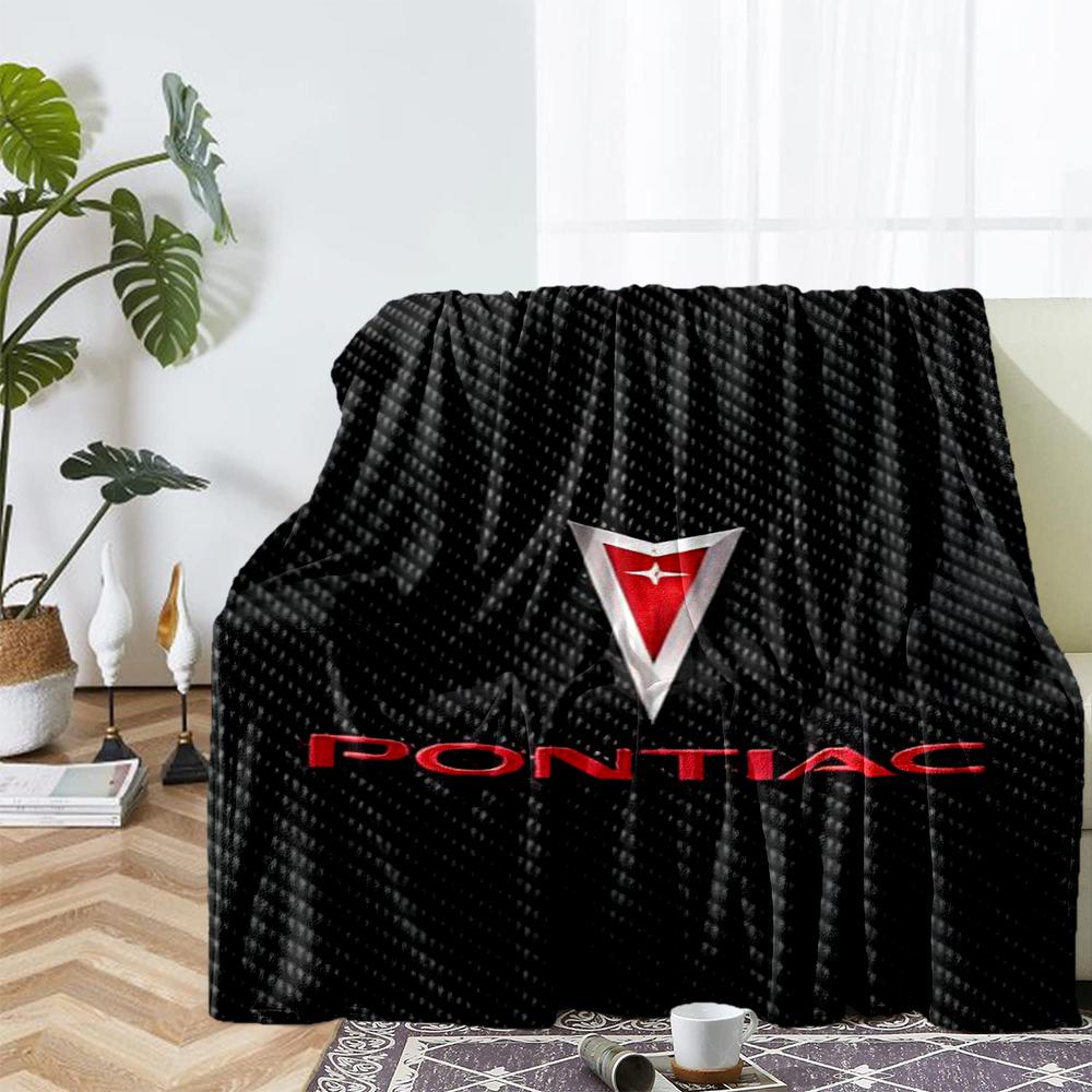 Pontiac Theme Printed Blanket - Perfect for Couch, Bed, Travel & Outdoor Use | Machine Washable, Cozy & Durable.