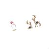 Flamingo Resin Bird Sculpture Modern Art Figurine with Metal Stand for Garden Pond Flowerbed And