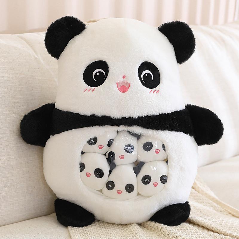 Panda Plush Animal Collection Bag Dinosaurs Doll Rabbits Toy Koala Gift Birthday