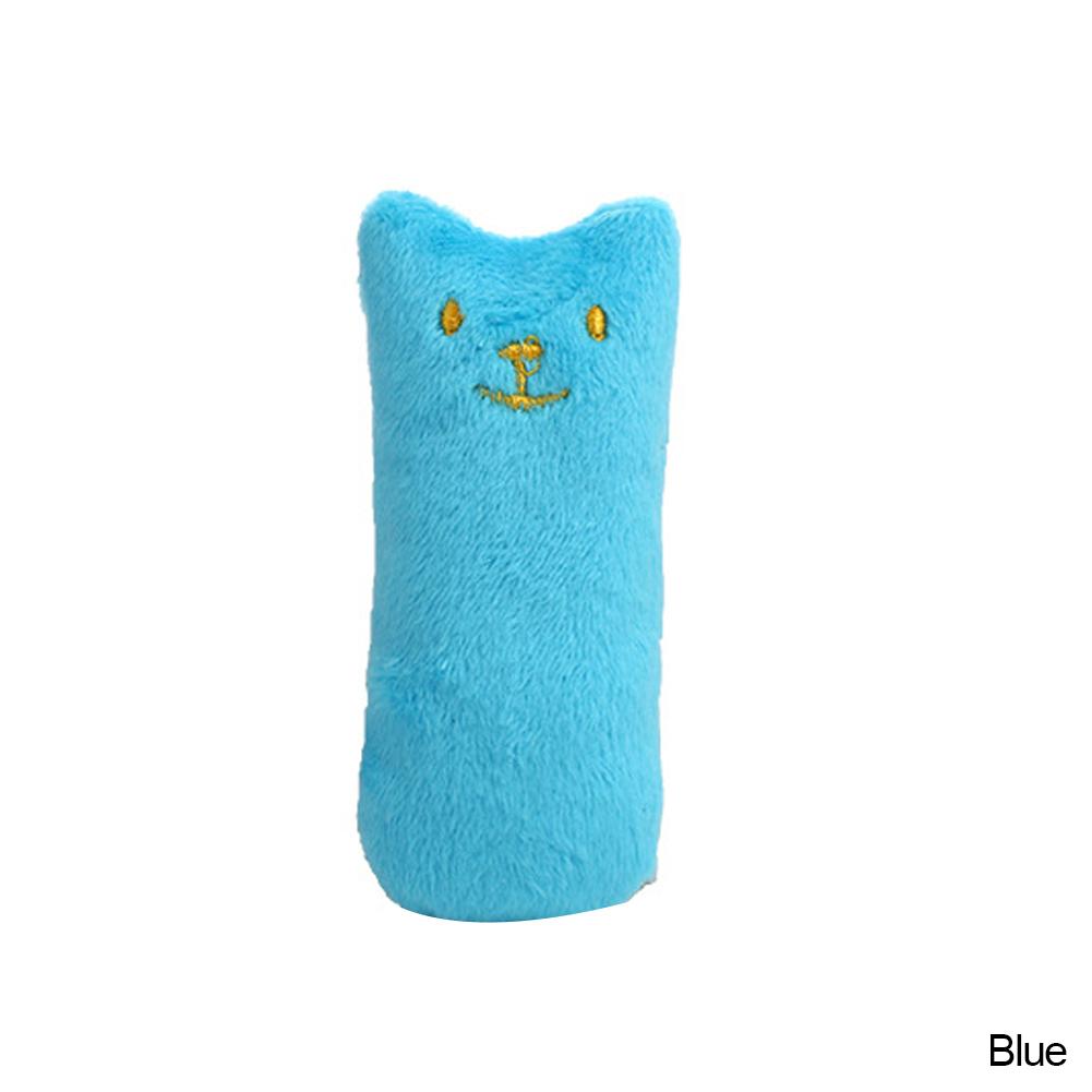 Cute Cat Face Catnip Cats Toy Kitten Teeth Chewing Biting Plush Toys Cat Plush Thumb Pillow Pet Accessories