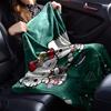 1pc Hello Kitty flowers blanket Lightweight Flannel Throw for Sofa Bed Travel Camping Livingroom Office Couch Chair
