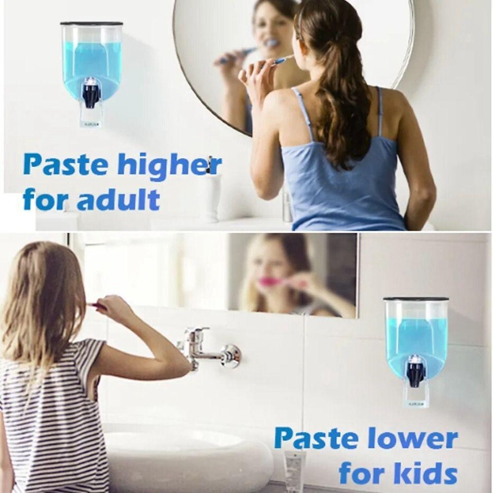 Black Liquid Toothpaste Container Wall Mounted Mouth Wash Container Mouthwash Dispenser  Adults