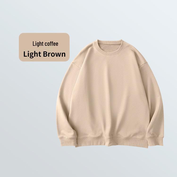 Men's Heavyweight Hooded Sweatshirt, 430g Extra Thick Terry Fabric, Windproof, Warm, with Pocket for Autumn/Winter.