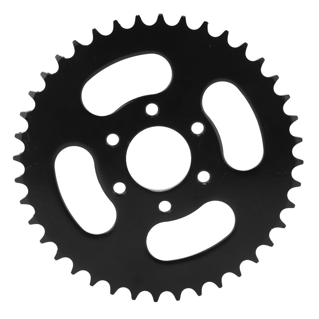 Rear Chain Sprocket 37mm Inner Hole Black 6 Holes 428 40T Stainless Steel for 4 Wheel ATV Quad Bike