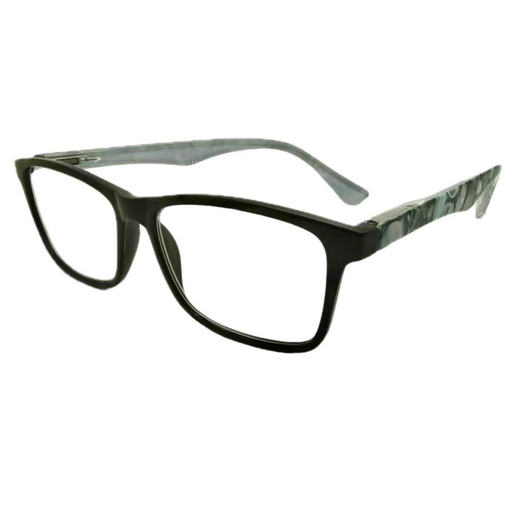 Versatile Unisex Square Frame Monogram Progressive Reading Glasses